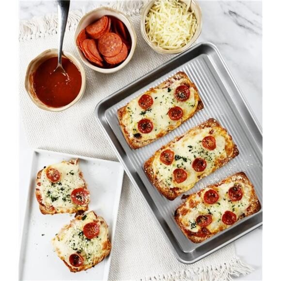 Pan Bakeware Quarter Sheet Pan, Warp Resistant Nonstick Baking Pan, Made in USA - Picture 2 of 7